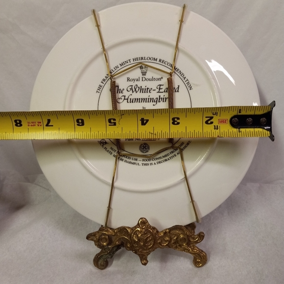ROYAL Doulton Hummingbird Heirloom LTD Plate Theresa Politowicz  Decor #mb2666 - Picture 4 of 4